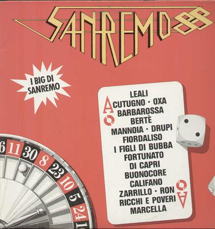 Sanremo 88 I Big Di Sanremo - Vinile LP
