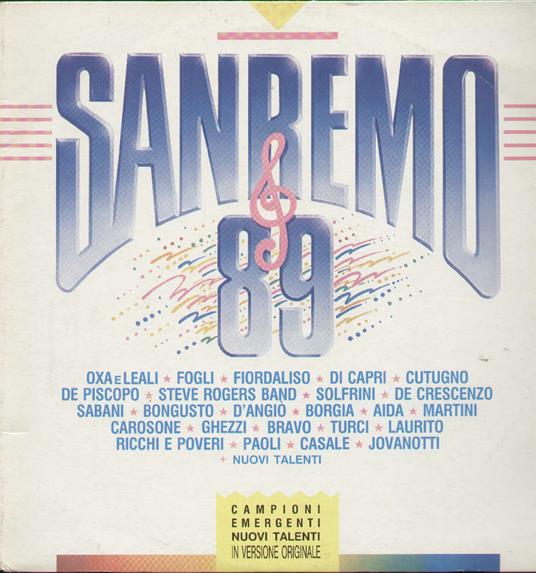 Sanremo '89 - Vinile LP