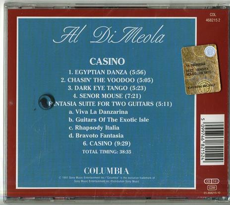 Casino - CD Audio di Al Di Meola - 2