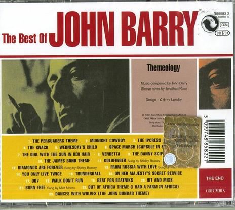 Themeology. Best of (Colonna sonora) - CD Audio di John Barry - 2