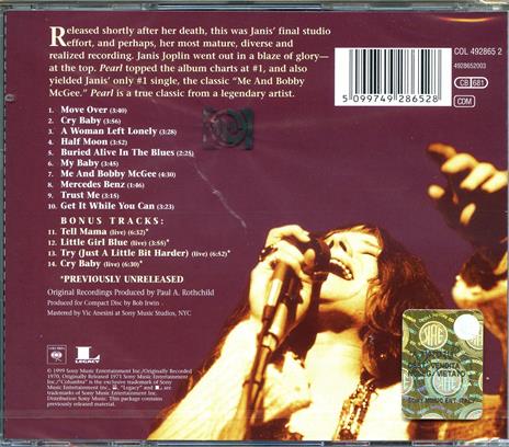 Pearl - CD Audio di Janis Joplin - 2