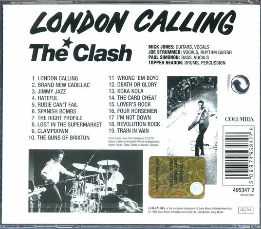 London Calling - CD Audio di Clash - 2