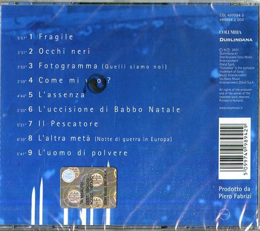 Fragile - CD Audio di Fiorella Mannoia - 2