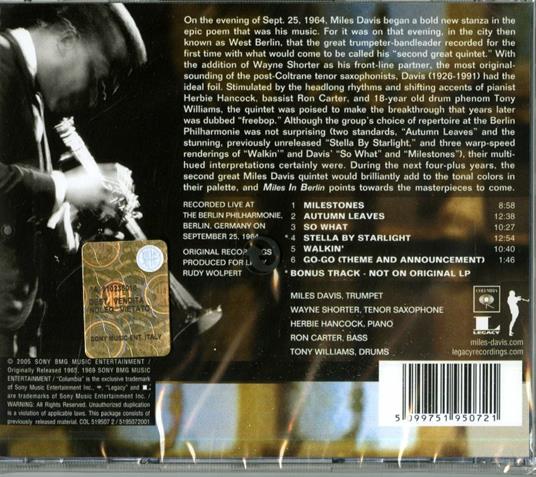 Miles in Berlin - CD Audio di Miles Davis - 2