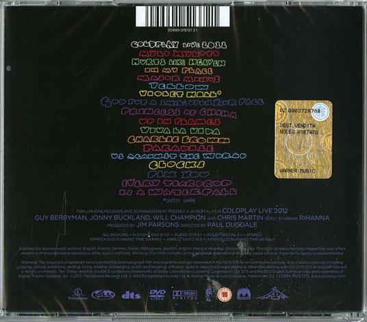 Live 2012 - CD Audio + DVD di Coldplay - 2