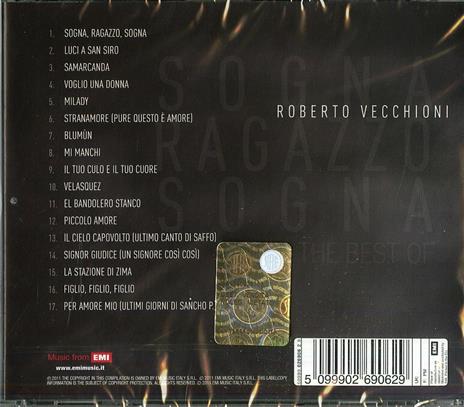 Sogna ragazzo sogna. The Best of - CD Audio di Roberto Vecchioni - 2