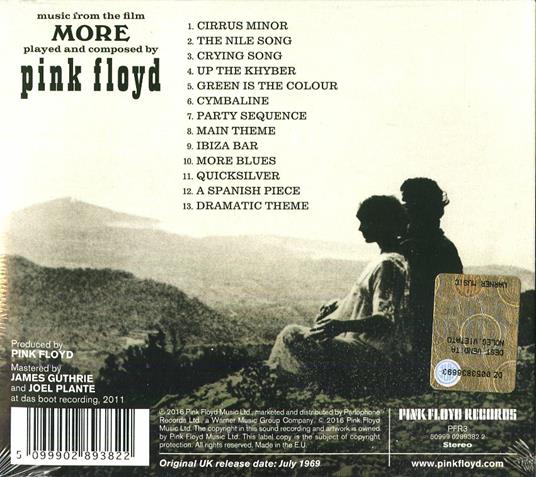 More (Colonna sonora) (Discovery) - CD Audio di Pink Floyd - 2