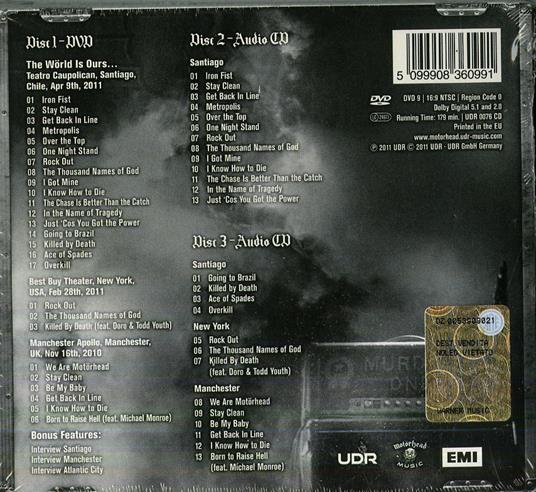 The Wörld Is Ours vol.1: Everywhere Further Than Everyplace Else - CD Audio + DVD di Motörhead - 2