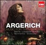 Musica per 2 pianoforti - CD Audio di Johannes Brahms,Sergei Prokofiev,Sergei Rachmaninov,Pyotr Ilyich Tchaikovsky,Witold Lutoslawski,Martha Argerich