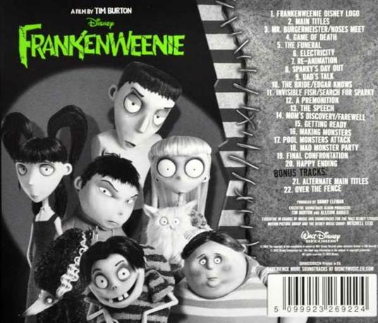 Frankenweenie (Colonna sonora) - CD Audio di Danny Elfman - 2