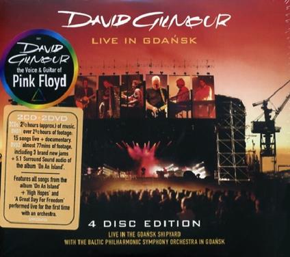 Live in Gdansk - CD Audio + DVD di Zbigniew Preisner,David Gilmour,Polish Baltic Philharmonic Orchestra