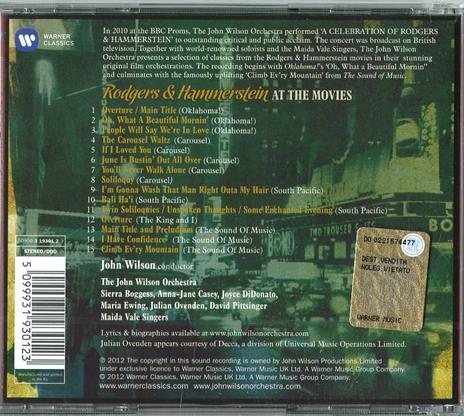 Rodgers & Hammerstein at the Movies (Colonna sonora) - CD Audio di John Wilson (Orchestra) - 2