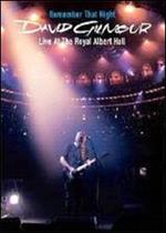 David Gilmour. Remember That Night. Live At The Royal Albert Hall (2 DVD)