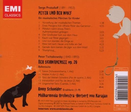 Peter & Der Wolf-Schwanen - CD Audio di Sergei Prokofiev,Pyotr Ilyich Tchaikovsky - 2
