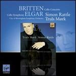 Concerto per violoncello / Sinfonia con violoncello (Premium Series) - CD Audio di Benjamin Britten,Edward Elgar,Simon Rattle,Truls Mork,City of Birmingham Symphony Orchestra