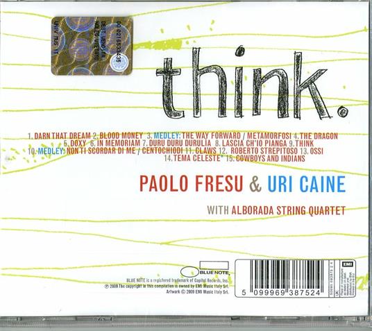 Think - CD Audio di Uri Caine,Paolo Fresu,Alborada String Quartet - 2