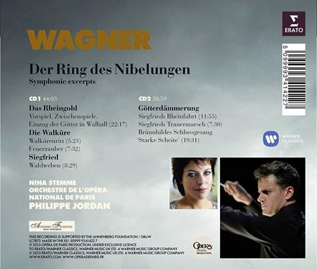 L'anello del Nibelungo (Selezione) - CD Audio di Richard Wagner,Nina Stemme,Orchestra dell'Opera di Parigi,Philippe Jordan - 2
