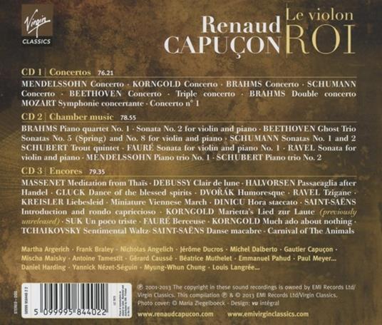 Le Violon Roi - CD Audio di Renaud Capuçon - 2