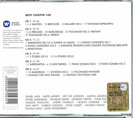 100 Best Chopin - CD Audio di Frederic Chopin - 2
