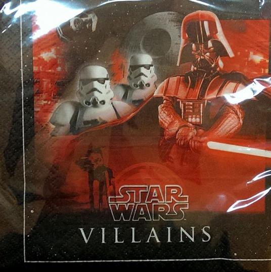 Star Wars. Heroes And Villans. 20 Tovaglioli Di Carta