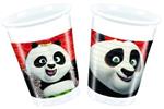 Kung Fu Panda. 8 Bicchieri Plastica 200 Ml