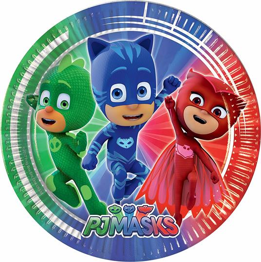 Pj Masks. 8 Piatti 23 Cm. - 2