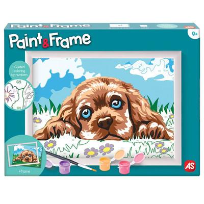 Set Pittura Paint E Frame Con Cucciolo Amorevole As 41012