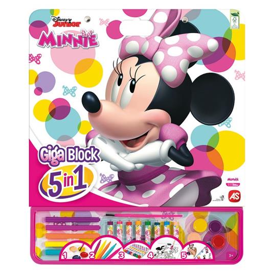 Set Da Disegno Disney Minnie 5 In 1 Con Accessori Minnie As 1023-62749