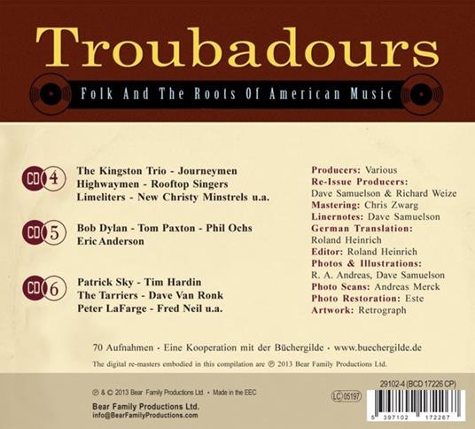 Troubadours 2. German Edition - CD Audio - 2