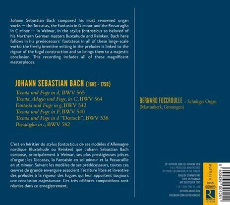 Toccate e passacaglia - CD Audio di Johann Sebastian Bach,Bernard Foccroulle - 2