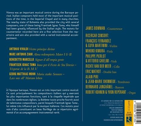 Motetti ad alto solo - CD Audio di Antonio Vivaldi,Benedetto Marcello,Frantisek Ignac Tuma,Pietro Andrea Ziani,Ricercar Consort - 2