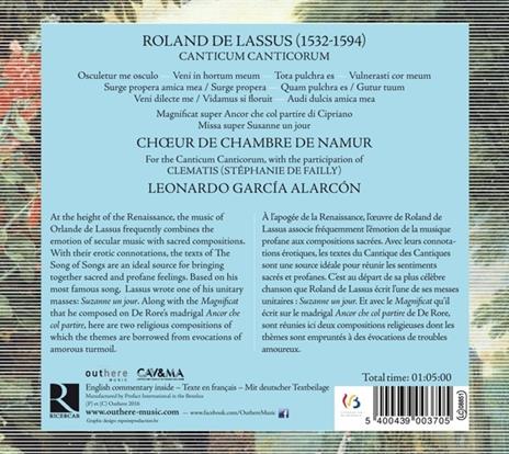 Canticum Canticorum - CD Audio di Orlando Di Lasso - 2