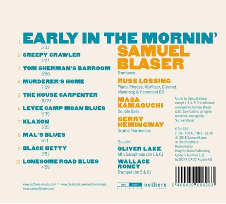 Early in the Mornin' - CD Audio di Samuel Blaser - 2