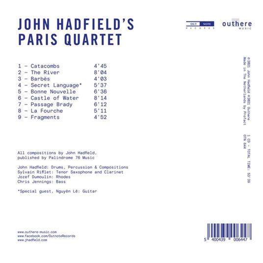John Hadfield's Paris Quartet - CD Audio di John Hadfield - 2