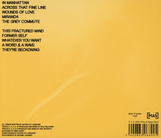 A Way Forward - CD Audio di Nation of Language - 2