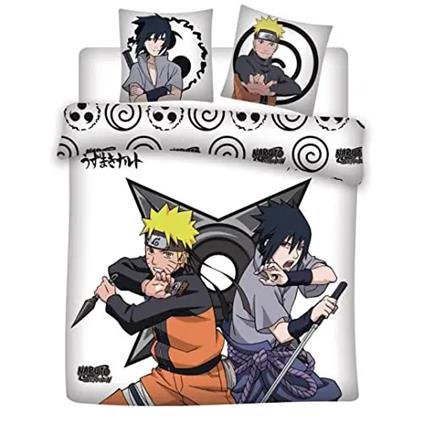 Copripiumino Matrimoniale Naruto & Sasuke