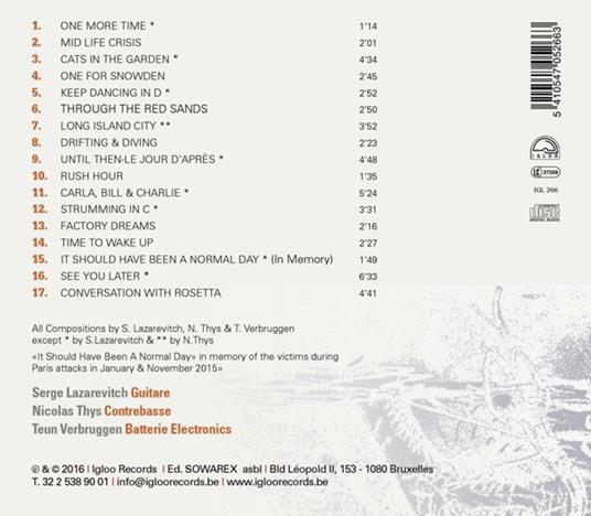 Free Three - CD Audio di Nicolas Thys,Serge Lazarevitch,Teun Verbruggen - 2