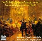5 Sonate per Cembalo Obli - CD Audio di Carl Philipp Emanuel Bach