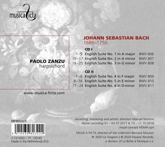 English Suites - CD Audio di Johann Sebastian Bach - 3