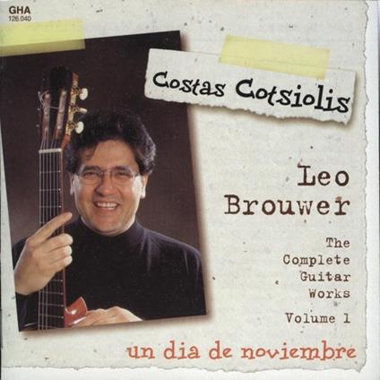 Opere complete per chitarra vol.1 - CD Audio di Leo Brouwer,Costas Cotsiolis