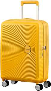 Idee regalo Trolley soundbox spinner 55/20 tsa exp 4 ruote golden yellow American Tourister