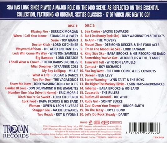 Trojan Presents Mod Ska - CD Audio - 2