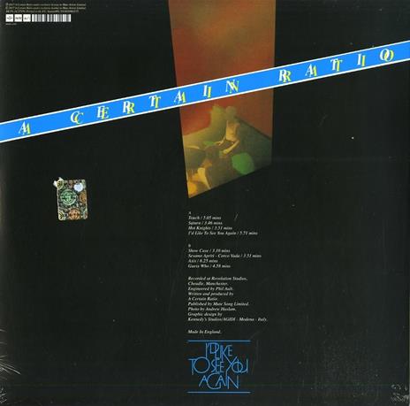 I'd Like to See You Again - Vinile LP di A Certain Ratio - 2