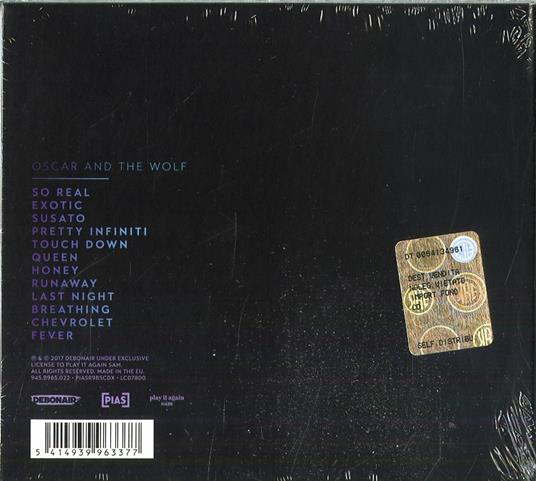 Infinity - CD Audio di Oscar and the Wolf - 2