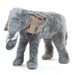 CHILDHOME Elefante Giocattolo Autoportante 77x33x55 cm Grigio