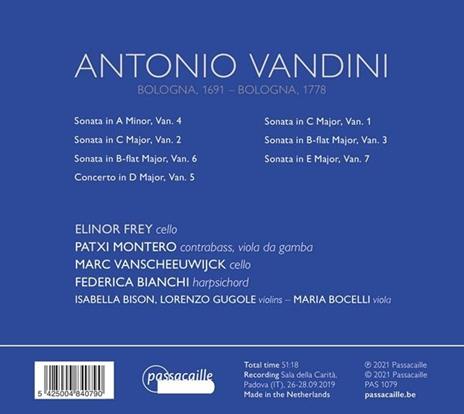 Complete Works - CD Audio di Antonio Vandini,Elinor Frey - 2