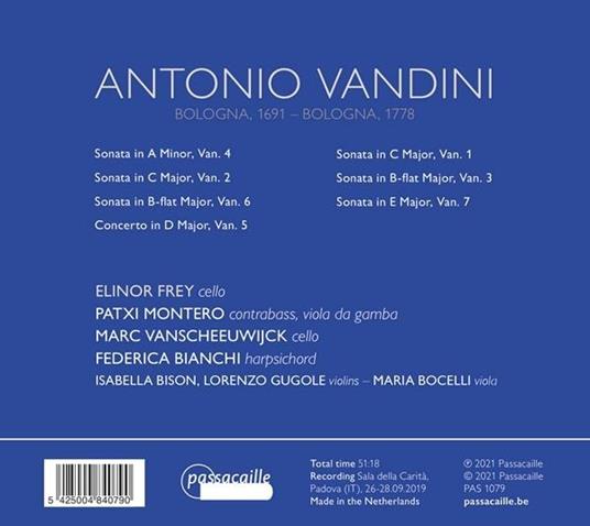 Complete Works - CD Audio di Antonio Vandini,Elinor Frey - 2