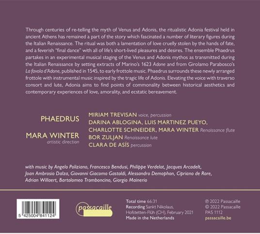 Adonia - CD Audio di Phaedrus - 2