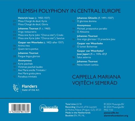 Flemish Polyphony In Central Europe - CD Audio di Cappella Mariana - 2