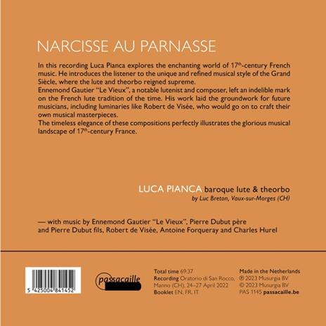 Narcisse Au Parnasse - CD Audio di Luca Pianca - 2